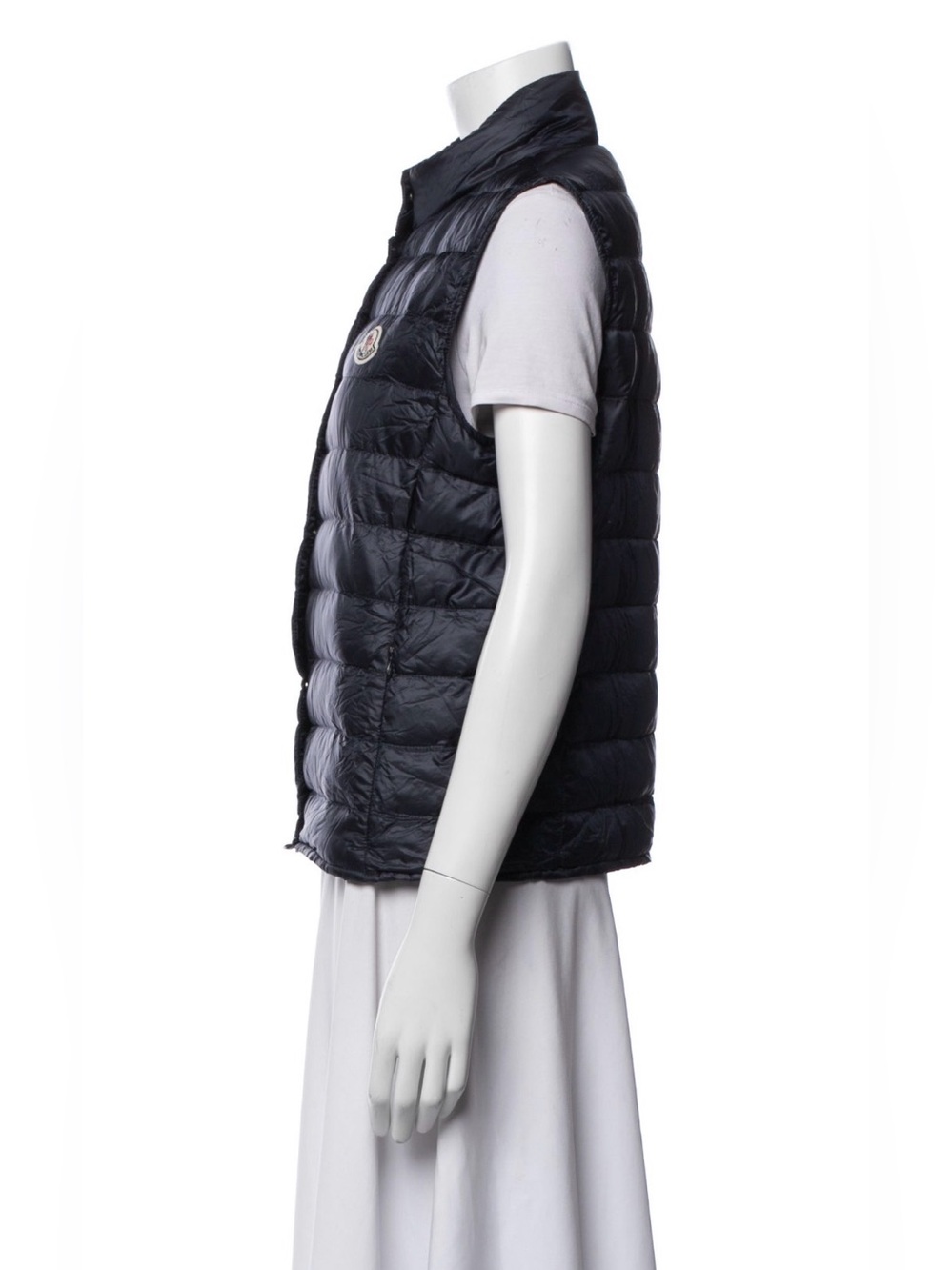 Moncler Liane Puffer Gilet Jacket in Navy Size 3 - Picture 6 of 16